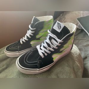 Vans Sk8-Hi Flame Black White